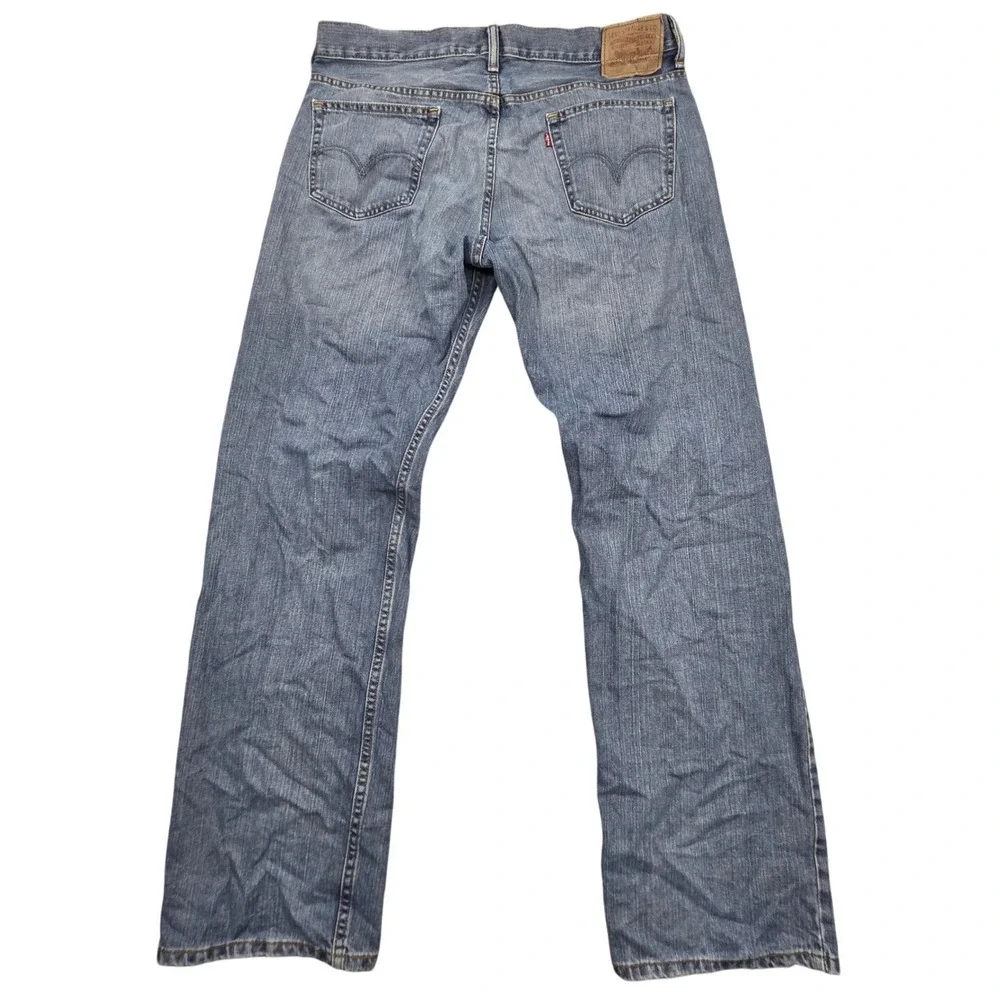 Levis 569 Loose Straight Jeans Mens 36x34 Blue Denim Medium Wash Y2K